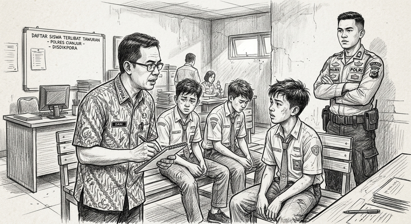 Disdikpora Cianjur Pastikan Dua Remaja Hendak Tawuran Bukan Lagi Siswa SMP